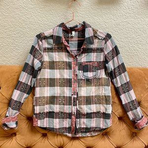 Free People Button Down Flannel